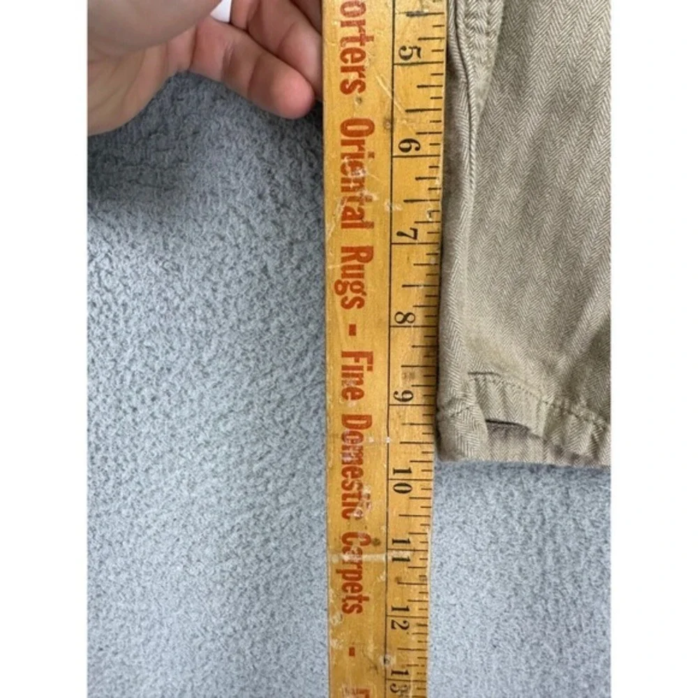 Vans Shorts Mens 30 Beige Khaki Chino 100% Cotton Outdoor Flat Front Lightweight